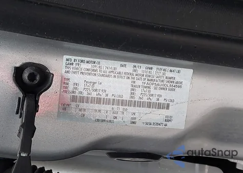 2013 Ford C-Max Hybrid Se z USA, uszkodzony, nr VIN 1FADP5AU0DL554595